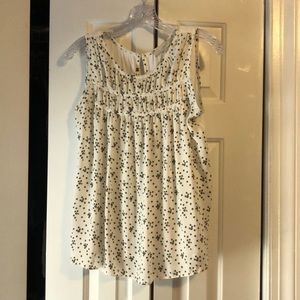 Loft sleeveless floral print shirt, Small